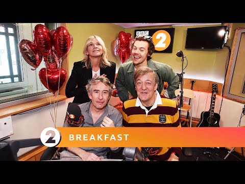 Harry Styles & Stephen Fry pause for thought on Radio 2 Breakfast