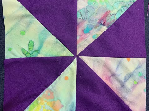 THE QUILTING MARINE - Pinwheel Party - Making the large Pinwheel