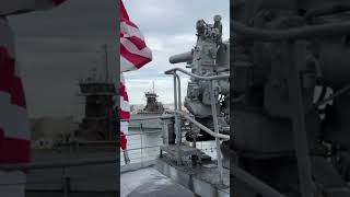 Cruise Excursions Shorts - Historic Merchant Marine American Victory Museum Ship in Tampa, Florida