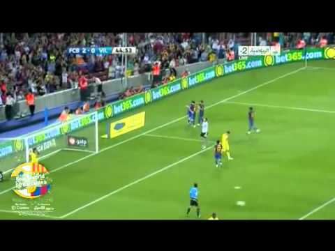 Barcelona vs Villarreal CF 2-0 - Fabregas first goal in La Liga 29.08.2011