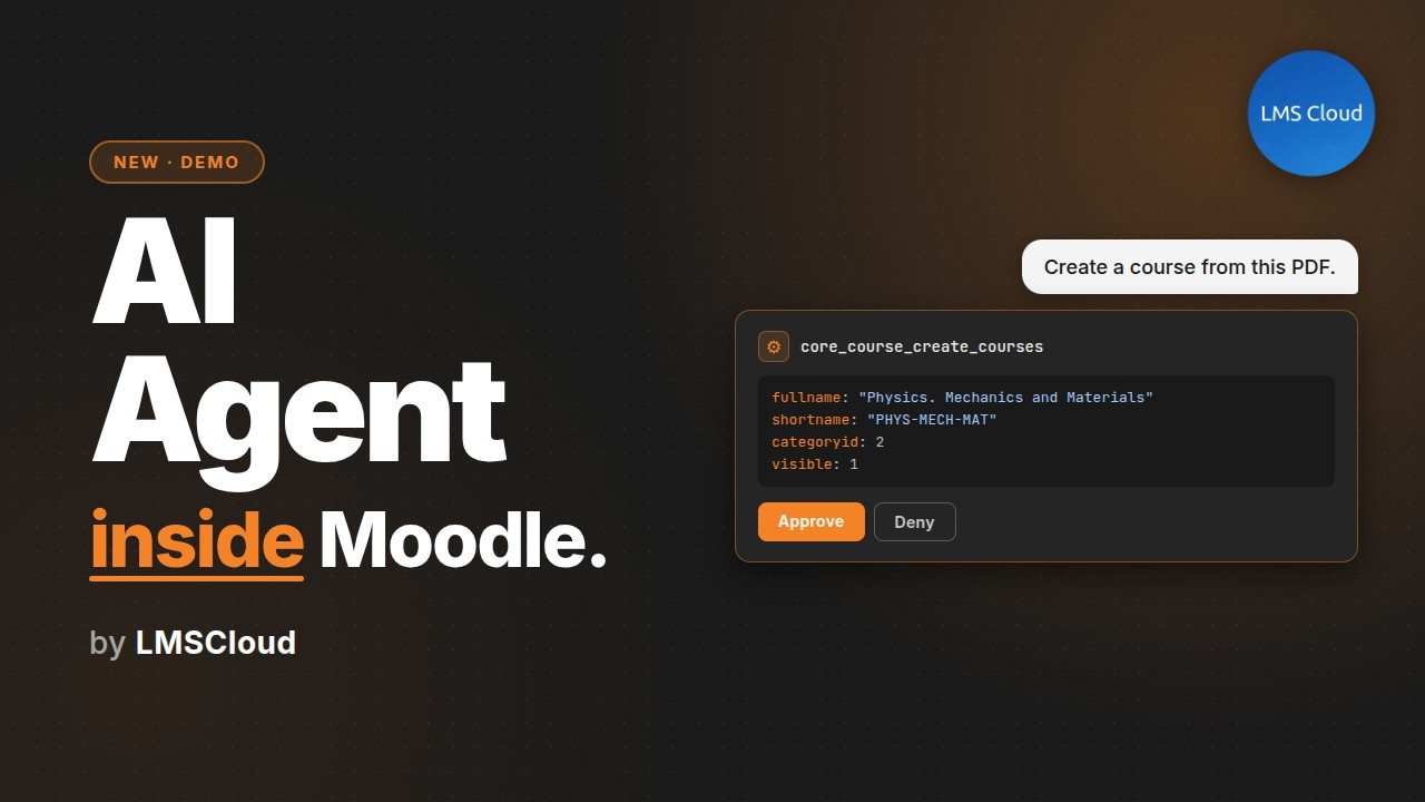 AI Agent for Moodle: Build a Course From a PDF
