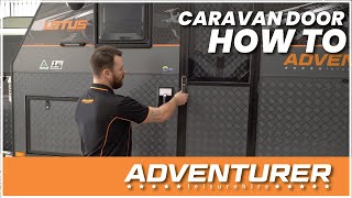 How to Open a Caravan Door - Lotus Off-road Caravan