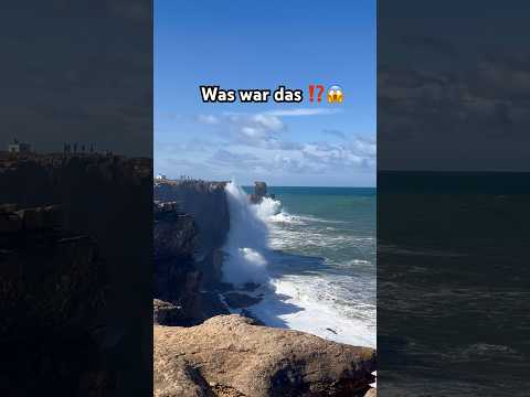 Was war das ⁉️😱🇵🇹 #camping #wohnmobil #atlantic #wave #power #portugal