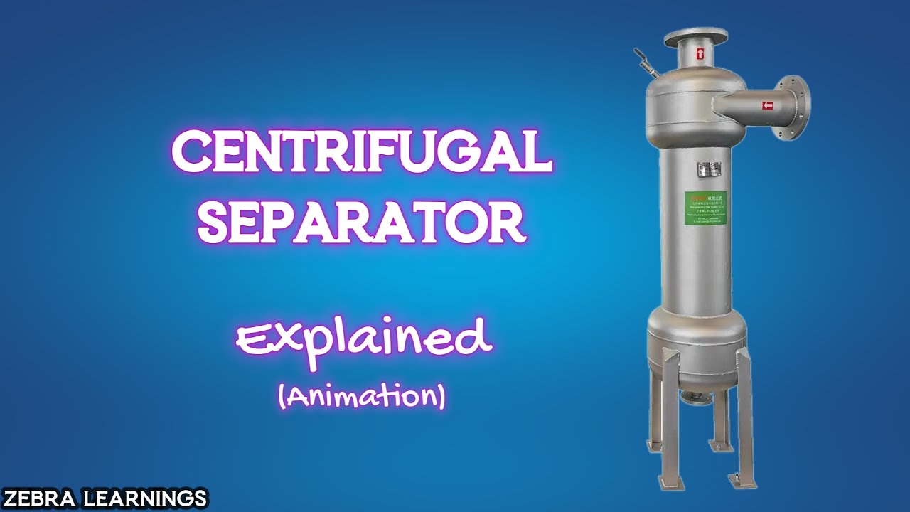 Centrifugal Separator Explained | Animation | #HVAC #HVACR #HVACSYSTEM