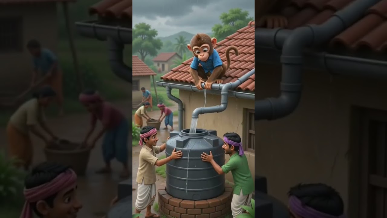 jal h to kal h जल है तो कल है#cartoon#akraza #monkey #animalstory#junglestoryh monkey &cat video#cta