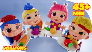 Yummy & Healthy Food with Baby DB | Mega Compilation | D Billions Kids Songs