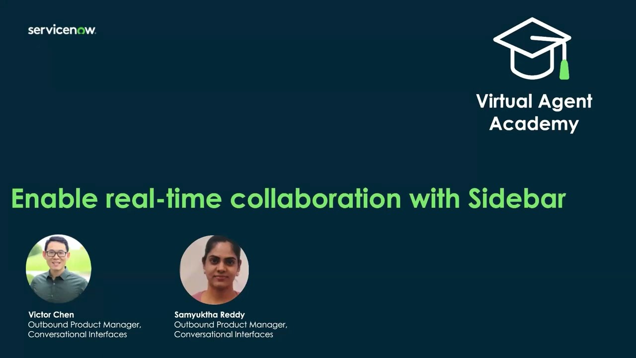 Virtual Agent Academy: Enable real-time collaboration with Sidebar