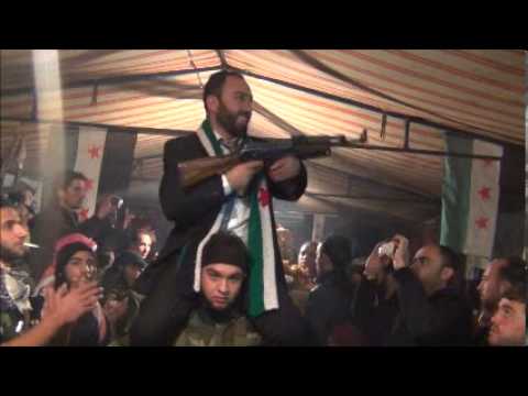 حفلة زفاف أحد مقاتلي لواء رجال الله في القلمون في بلدة عسال الورد في ريف دمشق