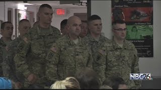 Ten Army Reserve soldiers deployed to Afghanistan on Valentine's day