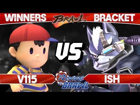 Revival of Brawl - Ish (Wolf) vs V115 (Ness) - SSBB Mid Tiers Winners - Smash Brawl