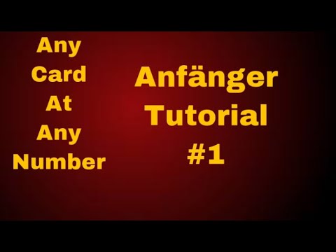 A.C.A.A.N Trick mit Tutorial (GERMAN) Tricks für Anfänger #1