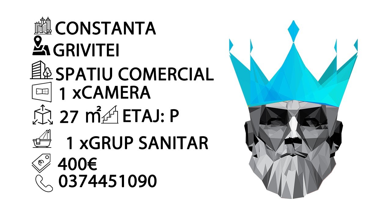 Tur video Grivitei | Spatiu Comercial | Parter | Centrala | Vad | AC | 27 MP