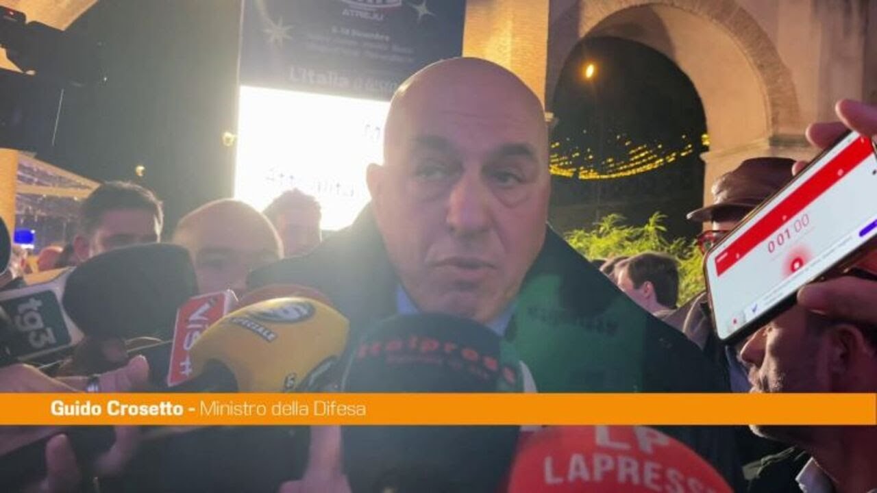 Crosetto "L'Italia tenta di creare le condizioni affinché le guerre finiscano"