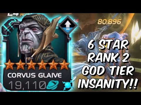 6 Star Rank 2 Corvus Glaive MAXIMUM POWER Beyond God Tier Insanity - Marvel Contest of Champions
