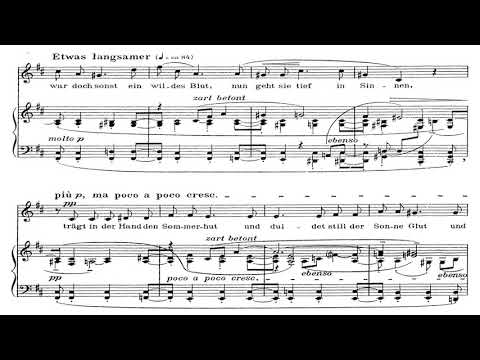 Die Nachtigall(A. Berg)가곡반주 Piano Accompaniment