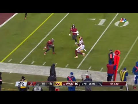 Cam Sims with the WORST Hurdle Attempt | Bucs vs Washington