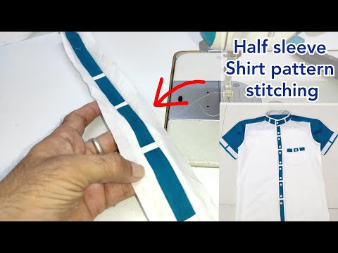 How to Sew a Shirt pattern | Half sleeve shirt design Video
