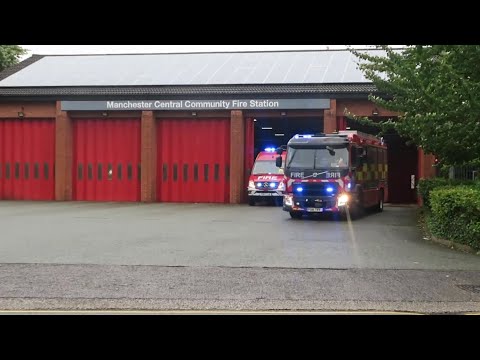 *RARE* Leigh's TRU Turnout From Manchester Central - Greater Manchester Fire And Rescue Service