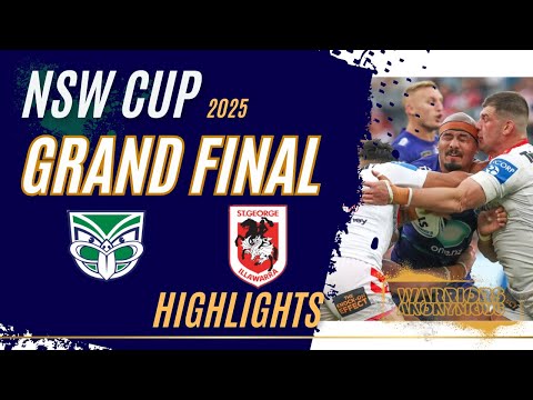 Grand Final | Warriors v Dragons | NSW Cup 2025 | HIGHLIGHTS