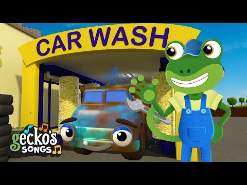 5 Muddy Trucks | 🎵Classic Nursery Rhymes for Kids🎵Gecko's Garage