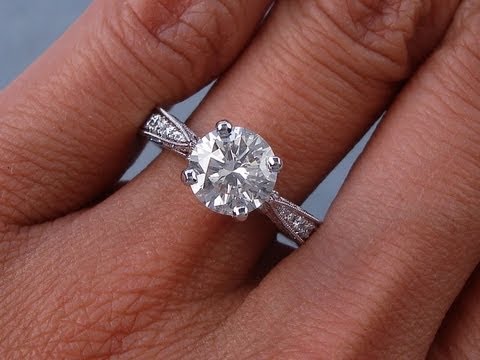 2.05 ctw Round Brilliant Cut H SI1 Diamond Engagement Ring - BigDiamondsUSA