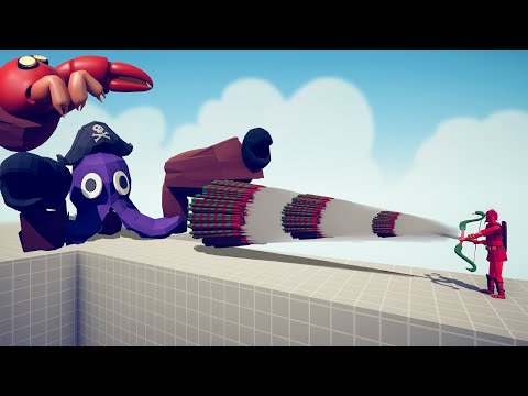GIANT CRAB AND GIANT KRAKEN vs EVERY GOD - Totally Accurate Battle Simulator 2024