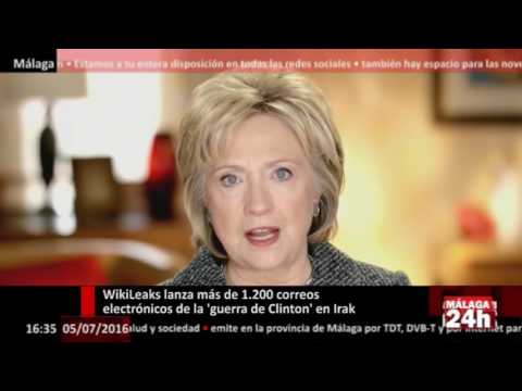 Málaga 24h TV - WikiLeaks lanza más de 1.200 correos electrónicos de la 'guerra de Clinton' en Irak