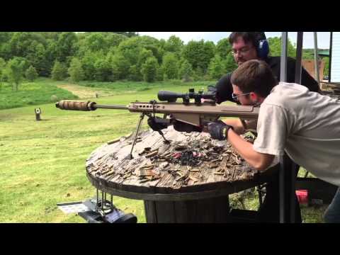 Barrett 50 Caliber M107 unsuppressed vs suppressed