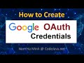 How To Create Google OAuth Credentials Client ID And Secret