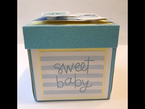 Tutorial for an Explosion Box using Glitter Cardstock