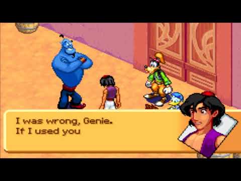 Kingdom Hearts Chain of Memories (GBA) Cutscene #35 Aladdin Frees Genie