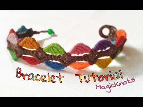 Macrame Bracelet with Beads Tutorial Easy Jewelry Making