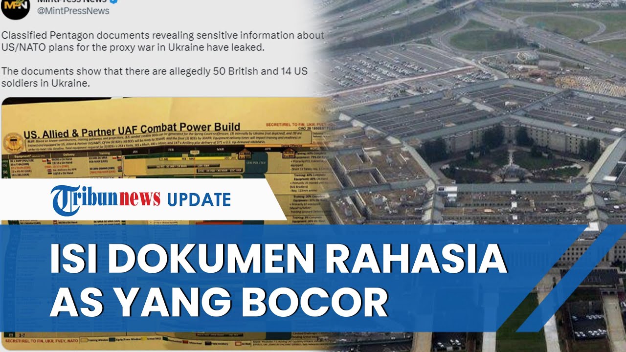 GAWAT! Dokumen Rahasia Pentagon Bocor, Isinya soal Perang Rusia-Ukraina hingga Tentang Israel