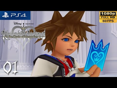 PS4 Kingdom Hearts Re:Chain of Memories Walkthrough 1 Prologue & Traverse Town (1080p 60fps)