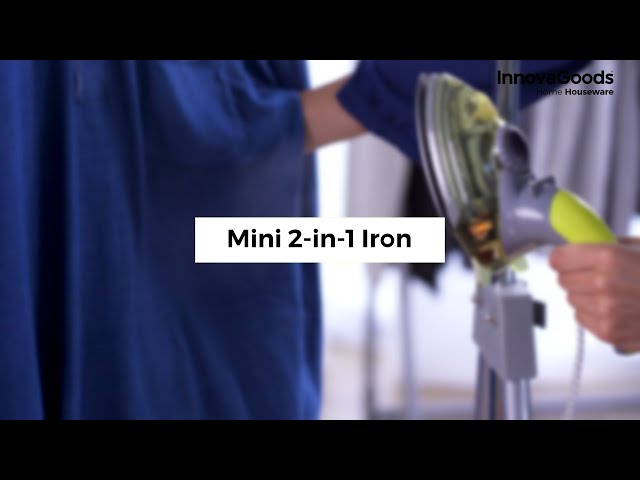 InnovaGoods Velyron Mini-Dampfbügeleisen 800 W Gelb/Grau video