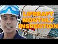 MONTHLY INSPECTION OF LIFERAFT VLOG 12