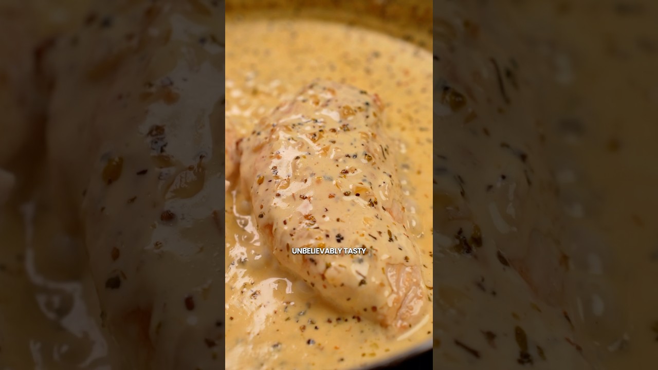 Creamy Garlic Chicken! #garlicsauce #easyrecipe #cooking