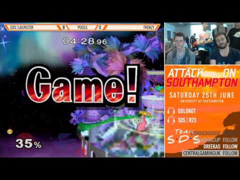 Attack on Southampton - Pools - Frenzy (Falco) vs Laurster (Peach)