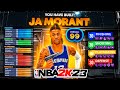 THIS JA MORANT BUILD is GETTING BANNED! HURRY UP AND MAKE !! BEST 6'2 PG BUILD NBA 2K23 CURRENT GEN