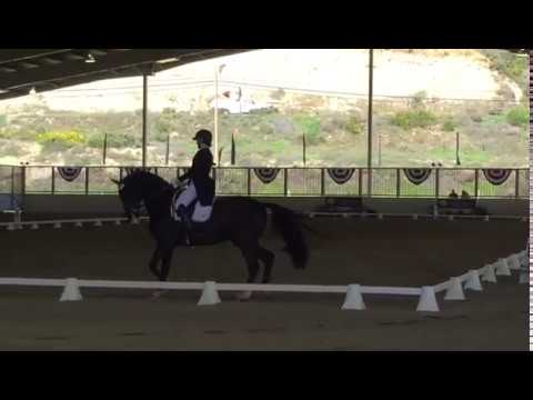 Lauren Asher & De Noir, 2016 CDI Del Mar, 71,228% Young Rider Individual Test