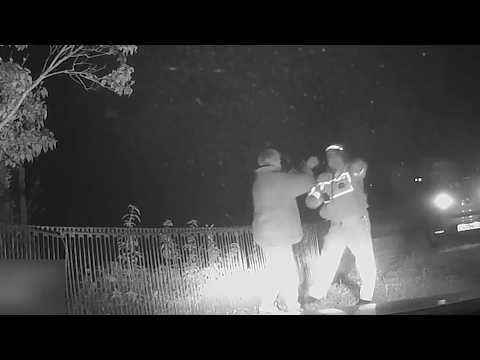 Пьяная тётка задним ходом удирала по деревне от погони