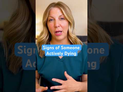 Actively Dying Signs To Look For #medicalprofessional #activelydying