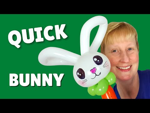Quick Balloon Bunny Rabbit - How to Make a Balloon Bunny Rabbit