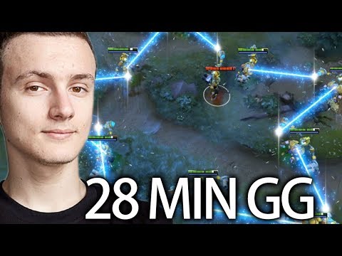 28 Min GG with Aghanim's Miracle Professional Tinker  Top Rank Dota