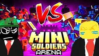 Fazendo uma guerra com mini soldadinhos de brinquedo | Mini soldiers arena