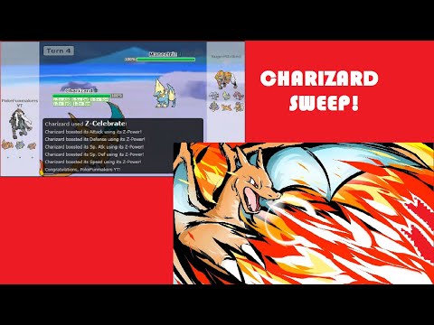 Charizard Sweeps Easily ! Z-Celebrate Charizard Sweep !