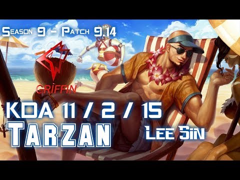 GRF Tarzan LEE SIN vs SEJUANI Jungle - Patch 9.14 KR Ranked