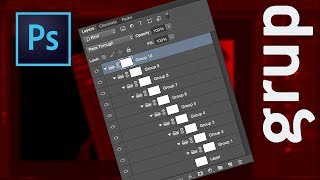 Layer Gruplandırma Nasıl yapılır ? | Adobe Photoshop CC