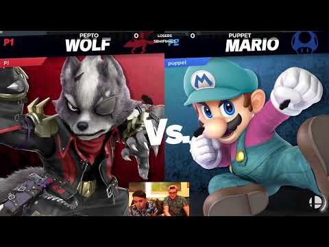 Driftwood Debauchery #56 Losers Semifinals - Pepto (Wolf) vs Puppet (Mario) - SSBU Tourney