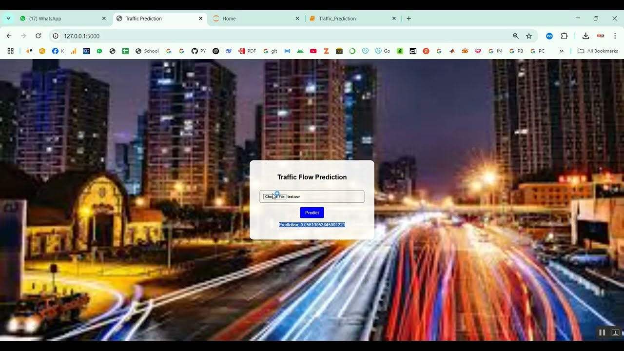 Traffic Flow Prediction in Python Projects